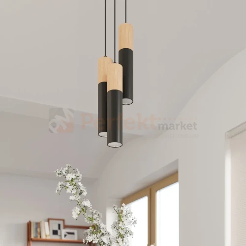 Lampa wisząca punktowa Sollux Pablo 2xGU10 SL.0633 IP20 - czarna 02