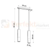 Lampa wisząca punktowa Sollux Pablo 2xGU10 SL.0633 IP20 - czarna 07