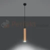 Lampa wisząca punktowa Sollux Lino 1 1xGU10 SL.0636 IP20 - naturalne drewno 03