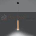 Lampa wisząca punktowa Sollux Lino 1 1xGU10 SL.0636 IP20 - naturalne drewno 03