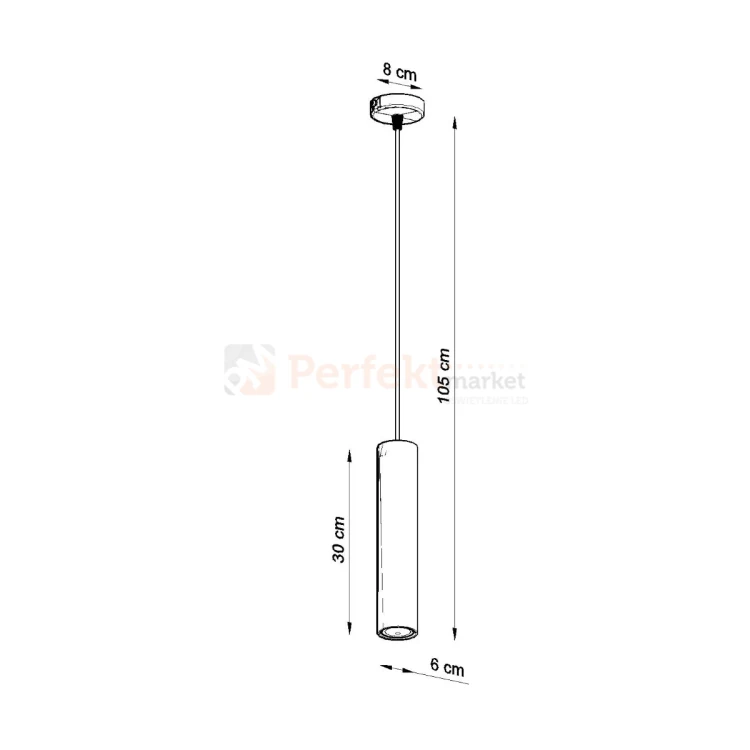Lampa wisząca punktowa Sollux Lino 1 1xGU10 SL.0636 IP20 - naturalne drewno 08