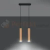 Lampa wisząca punktowa Sollux Lino 2 2xGU10 SL.0637 IP20 - naturalne drewno  03