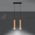 Lampa wisząca punktowa Sollux Lino 2 2xGU10 SL.0637 IP20 - naturalne drewno  03