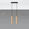 Lampa wisząca punktowa Sollux Lino 2 2xGU10 SL.0637 IP20 - naturalne drewno  01