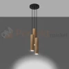 Lampa wisząca punktowa Sollux Lino 3P 3xGU10 SL.1012 IP20 - naturalne drewno 03