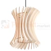 Lampa wiszące drewniana Sollux Oriana 1xE27 SL.0642 IP20 - naturalne drewno 06