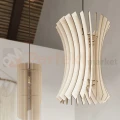 Lampa wiszące drewniana Sollux Oriana 1xE27 SL.0642 IP20 - naturalne drewno 02