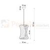 Lampa wiszące drewniana Sollux Oriana 1xE27 SL.0642 IP20 - naturalne drewno 07