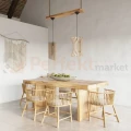 Lampa wiszące drewniana Sollux Oriana 1xE27 SL.0642 IP20 - naturalne drewno 04