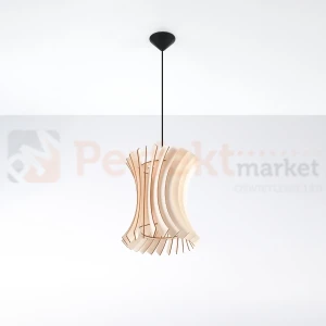 Lampa wiszące drewniana Sollux Oriana 1xE27 SL.0642 IP20 - naturalne drewno