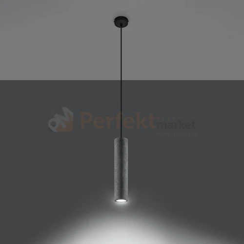 Lampa wisząca betonowa Sollux Luvo 1 1xGu10 SL.0653 IP20 - szara 02