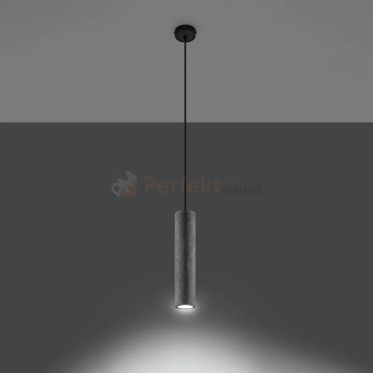 Lampa wisząca betonowa Sollux Luvo 1 1xGu10 SL.0653 IP20 - szara 02
