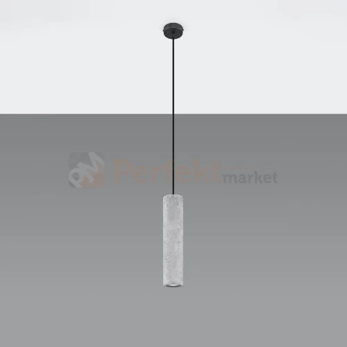 Lampa wisząca betonowa Sollux Luvo 1 1xGu10 SL.0653 IP20 - szara 01