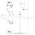 Lampa wisząca betonowa Sollux Luvo 1 1xGu10 SL.0653 IP20 - szara 08
