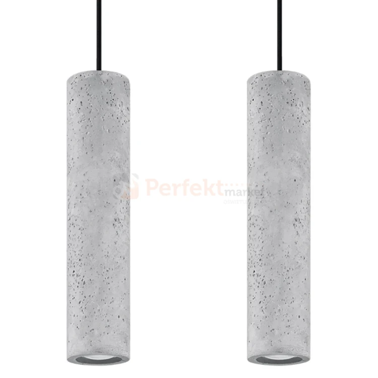 Lampa wisząca betonowa Sollux Luvo 2 2xGu10 SL.0654 IP20 - szara 06