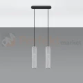 Lampa wisząca betonowa Sollux Luvo 2 2xGu10 SL.0654 IP20 - szara 01