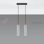 Lampa wisząca betonowa Sollux Luvo 2 2xGu10 SL.0654 IP20 - szara 01