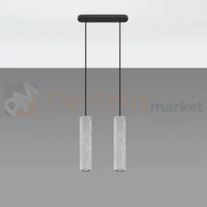 Lampa wisząca betonowa Sollux Luvo 2 2xGu10 SL.0654 IP20 - szara