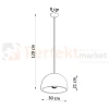 Lampa wisząca betonowa Sollux Pablito 1xE27 SL.0847 IP20 07