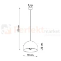 Lampa wisząca betonowa Sollux Pablito 1xE27 SL.0847 IP20 07