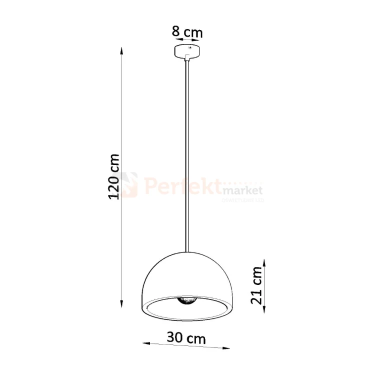 Lampa wisząca betonowa Sollux Pablito 1xE27 SL.0847 IP20 07