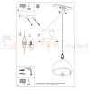 Lampa wisząca betonowa Sollux Pablito 1xE27 SL.0847 IP20 08