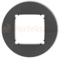 KARLIK MINI ramka uniwersalna pojedyncza okrągła z tworzywa grafitowa 11MRTO-1 PERFEKT MARKET OLSZTYN