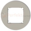 KARLIK MINI ramka uniwersalna pojedyncza okrągła z tworzywa taupe 60MRTO-1 perfekt market olsztyn