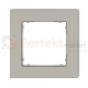 KARLIK MINI ramka uniwersalna pojedyncza kwadratowa z tworzywa taupe 60MR-1