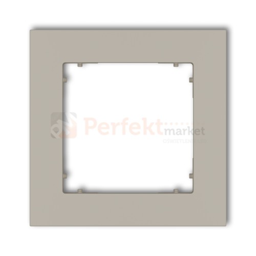 KARLIK MINI ramka uniwersalna pojedyncza kwadratowa z tworzywa taupe 60MR-1