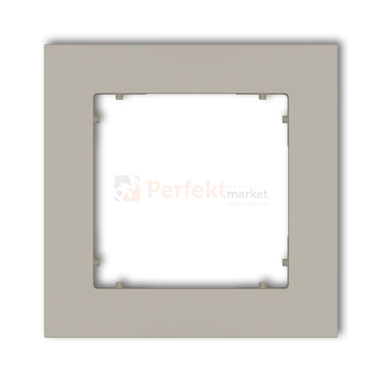 KARLIK MINI ramka uniwersalna pojedyncza kwadratowa z tworzywa taupe 60MR-1 perfekt market olsztyn