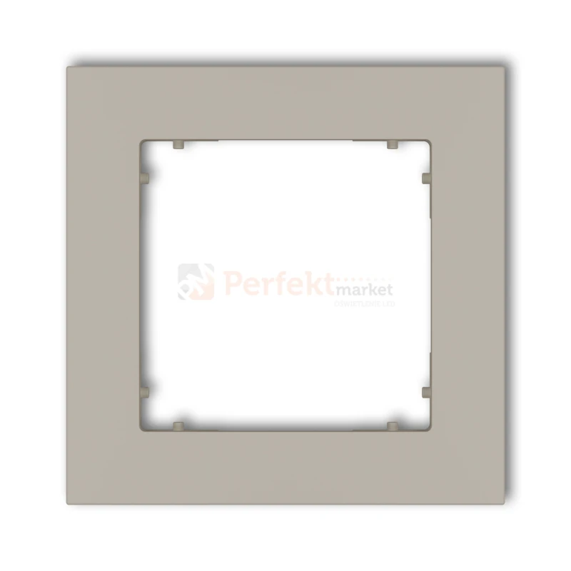 KARLIK MINI ramka uniwersalna pojedyncza kwadratowa z tworzywa taupe 60MR-1 perfekt market olsztyn