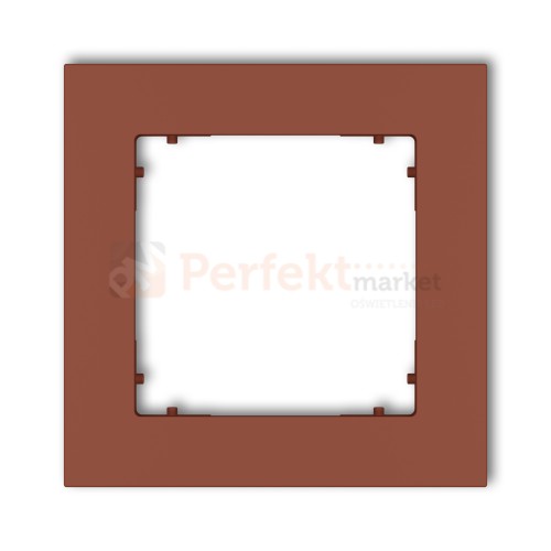 KARLIK MINI ramka uniwersalna pojedyncza kwadratowa z tworzywa terakota 63MR-1 perfekt market olsztyn