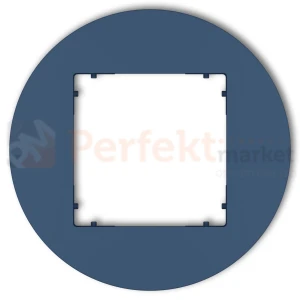 KARLIK MINI ramka uniwersalna pojedyncza okrągła z tworzywa navy blue 64MRTO-1