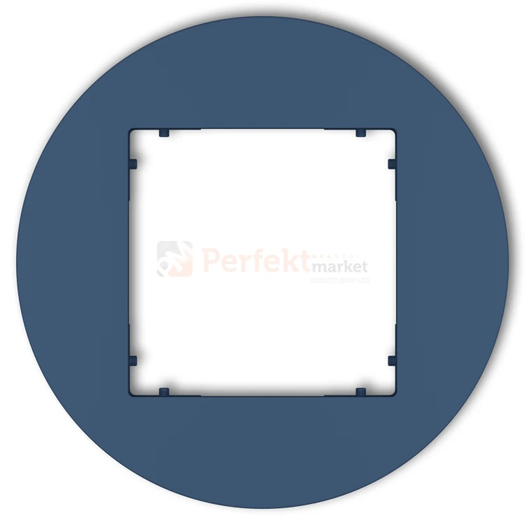KARLIK MINI ramka uniwersalna pojedyncza okrągła z tworzywa navy blue 64MRTO-1 perfekt market olsztyn