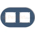 KARLIK MINI ramka uniwersalna podwójna okrągła z tworzywa navy blue 64MRTO-2 perfekt market olsztyn
