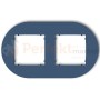 KARLIK MINI ramka uniwersalna podwójna okrągła z tworzywa navy blue 64MRTO-2 perfekt market olsztyn