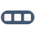 KARLIK MINI ramka uniwersalna potrójna okrągła z tworzywa navy blue 64MRTO-3 perfekt market olsztyn