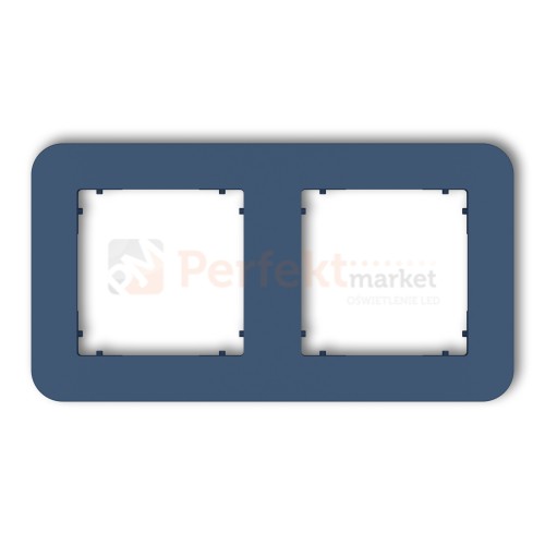 KARLIK MINI ramka uniwersalna podwójna zaokrąglona z tworzywa navy blue 64MRTZ-2 perfekt market olsztyn