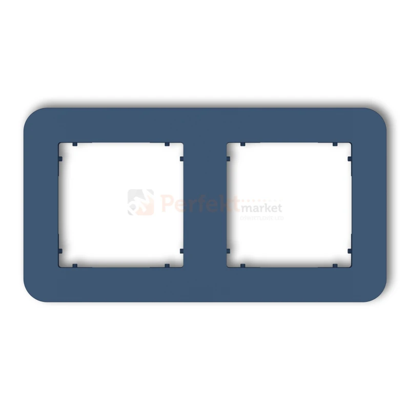 KARLIK MINI ramka uniwersalna podwójna zaokrąglona z tworzywa navy blue 64MRTZ-2 perfekt market olsztyn