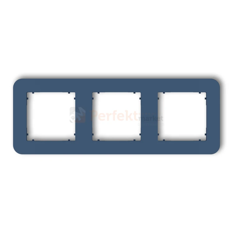 KARLIK MINI ramka uniwersalna potrójna zaokrąglona z tworzywa navy blue 64MRTZ-3 perfekt market olsztyn