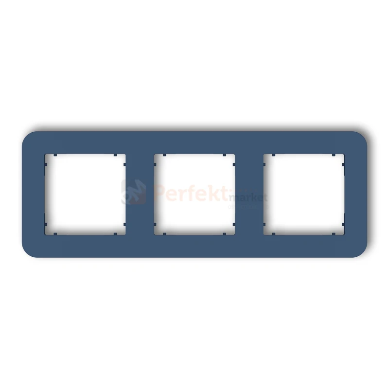 KARLIK MINI ramka uniwersalna potrójna zaokrąglona z tworzywa navy blue 64MRTZ-3 perfekt market olsztyn