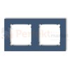 KARLIK MINI ramka uniwersalna podwójna kwadratowa z tworzywa navy blue 64MR-2 perfekt market olsztyn