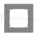 KARLIK MINI ramka uniwersalna pojedyncza kwadratowa z tworzywa szary mat 27MR-1 perfekt market olsztyn