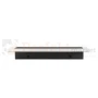 Lampa ścienna zewnętrzna liniowa na elewację 30cm LED Durango 9W 900lm 4500K czarna IP65 NEW! PERFEKT MARKET OLSZTYN