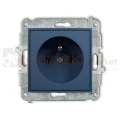 KARLIK MINI gniazdo pojedyncze z uziemieniem 2P+Z navy blue 64MGP-1z perfekt market olsztyn