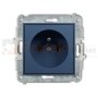 KARLIK MINI gniazdo pojedyncze z uziemieniem 2P+Z navy blue 64MGP-1z perfekt market olsztyn