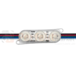 Moduł LED 3SMD RGBW 12V 0,86W IP68 soczewka 165° litery 3D, sufity napinane [warianty]