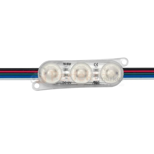 Moduł LED 3SMD RGBW 12V 0,86W IP68 soczewka 165° perfekt market olsztyn