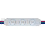 Moduł LED Lens 3 SMD 5050 RGB IP65 soczewka 170° perfekt market olsztyn
